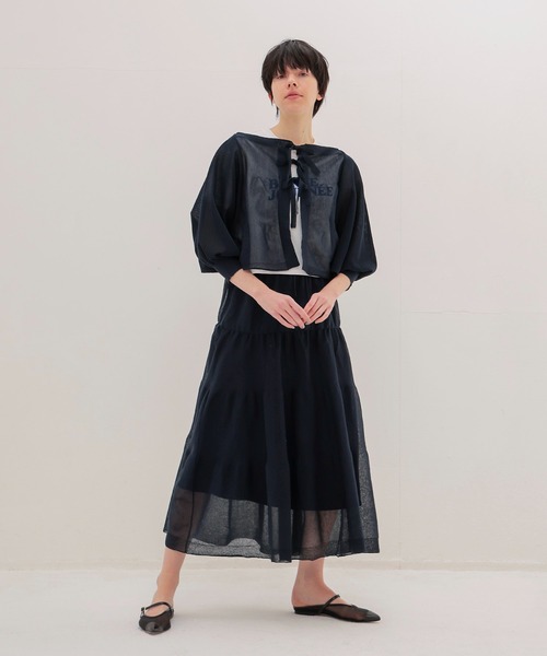 DRESSLAVE（ドレスレイブ）の「back ribbon 2way cardigan(バックリボン2wayカーディガン)（カーディガン/ボレロ・レディース・ネイビー・38）」の14枚目の写真