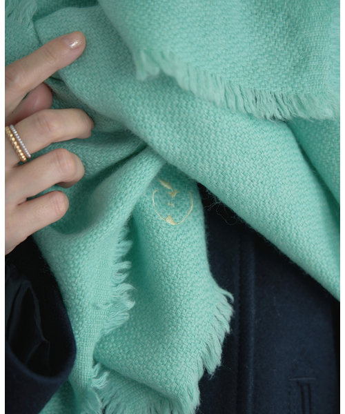 IENA（イエナ）の「NIMNIMDUAI/ニムニムデュアイ PASHMINA EMNROIDERY STOLE ストール 276（ストール/ショール・レディース・ピンク系その他/サックスブルー/アイボリー/ピンク/ライトグリーン・FREE）」の10枚目の写真