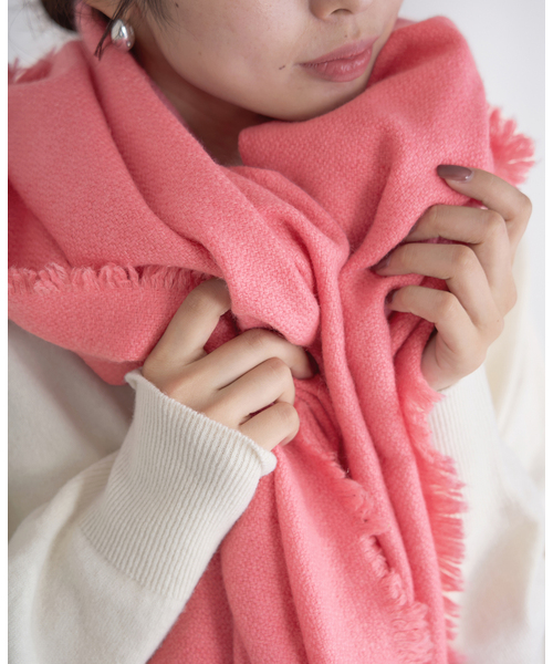 IENA（イエナ）の「NIMNIMDUAI/ニムニムデュアイ PASHMINA EMNROIDERY STOLE ストール 276（ストール/ショール・レディース・ピンク系その他/サックスブルー/アイボリー/ピンク/ライトグリーン・FREE）」の15枚目の写真