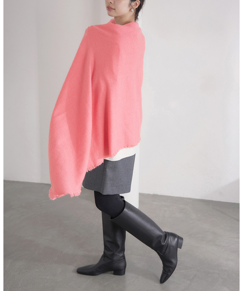 IENA（イエナ）の「NIMNIMDUAI/ニムニムデュアイ PASHMINA EMNROIDERY STOLE ストール 276（ストール/ショール・レディース・ピンク系その他/サックスブルー/アイボリー/ピンク/ライトグリーン・FREE）」の17枚目の写真