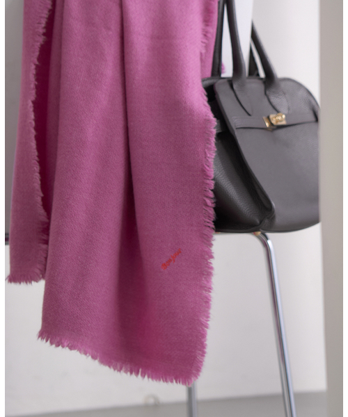 IENA（イエナ）の「NIMNIMDUAI/ニムニムデュアイ PASHMINA EMNROIDERY STOLE ストール 276（ストール/ショール・レディース・ピンク系その他/サックスブルー/アイボリー/ピンク/ライトグリーン・FREE）」の19枚目の写真