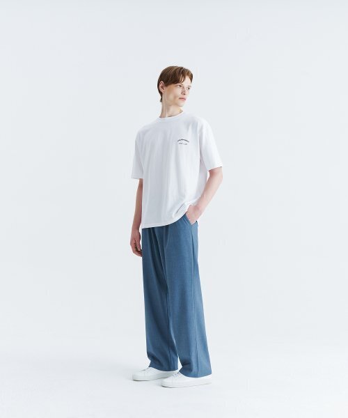 WHOLOVESART(フーラブズアート)の「Unisex Semi Wide Banding Slacks - Smoke Blue(スラックス・レディース・その他・SMALL/MEDIUM/LARGE/X-LARGE/XX-LARGE)」の4枚目の写真