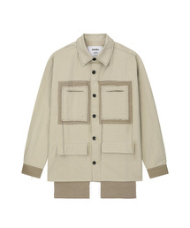 0426X（コン サ イ ユク）の「FWSH01-SHIRTS TYPE 2 (BEIGE)（デニムジャケット・メンズ）」