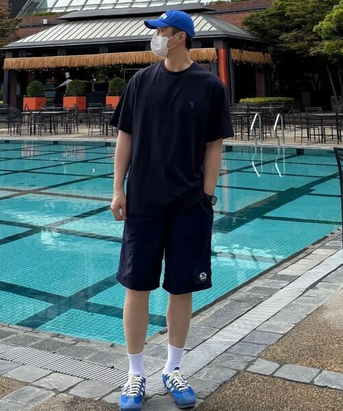 DOLPHIN WAVE APPAREL(ドルフィンウェーブアパレル)の「ドルフィンシリコンワッペンルーズフィットタスランショートパンツネイビー(その他パンツ・メンズ・その他・MEDIUM/LARGE/X-LARGE)」の7枚目の写真