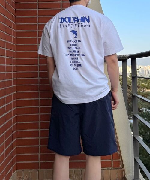 DOLPHIN WAVE APPAREL(ドルフィンウェーブアパレル)の「ドルフィンシリコンワッペンルーズフィットタスランショートパンツネイビー(その他パンツ・メンズ・その他・MEDIUM/LARGE/X-LARGE)」の8枚目の写真