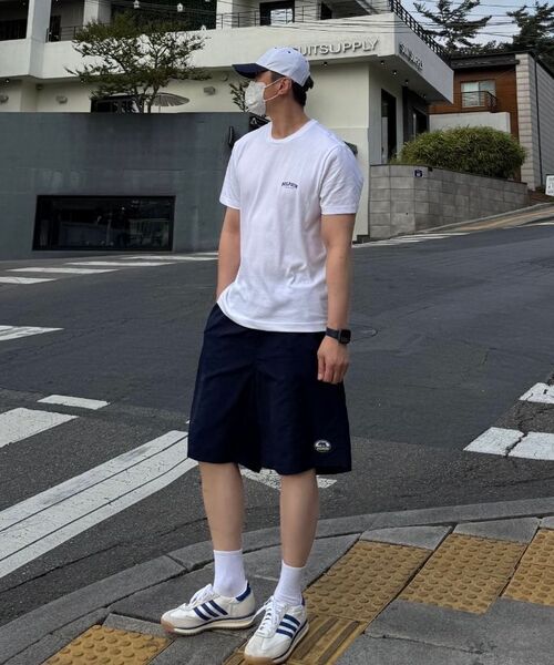 DOLPHIN WAVE APPAREL(ドルフィンウェーブアパレル)の「ドルフィンシリコンワッペンルーズフィットタスランショートパンツネイビー(その他パンツ・メンズ・その他・MEDIUM/LARGE/X-LARGE)」の4枚目の写真
