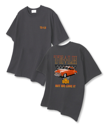 1949カ オーバーサイズ 半袖Tシャツ ダークグレー