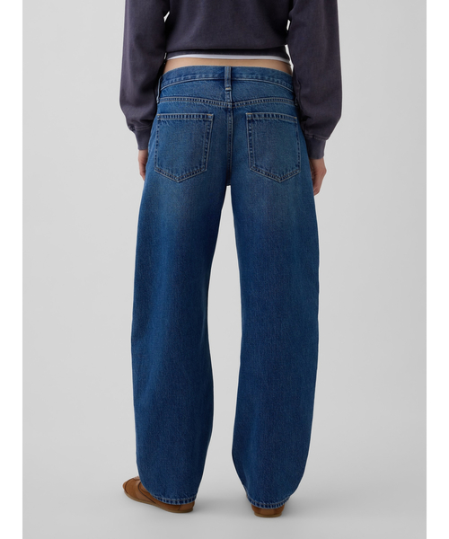GAP(ギャップ)の「ローライズ バレルデニム(デニムパンツ・レディース・インディゴブルー・23/24/25/26/27/28/29/30)」の4枚目の写真