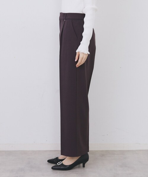 index（インデックス）の「裏起毛ストレッチワイドパンツ【洗濯機OK/イージーアイロン】（その他パンツ・レディース・ブラック/ブラウン系その他/ライトグレー・36/38/40/42）」の17枚目の写真