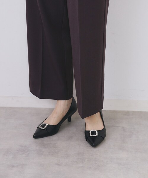 index（インデックス）の「裏起毛ストレッチワイドパンツ【洗濯機OK/イージーアイロン】（その他パンツ・レディース・ブラック/ブラウン系その他/ライトグレー・36/38/40/42）」の22枚目の写真