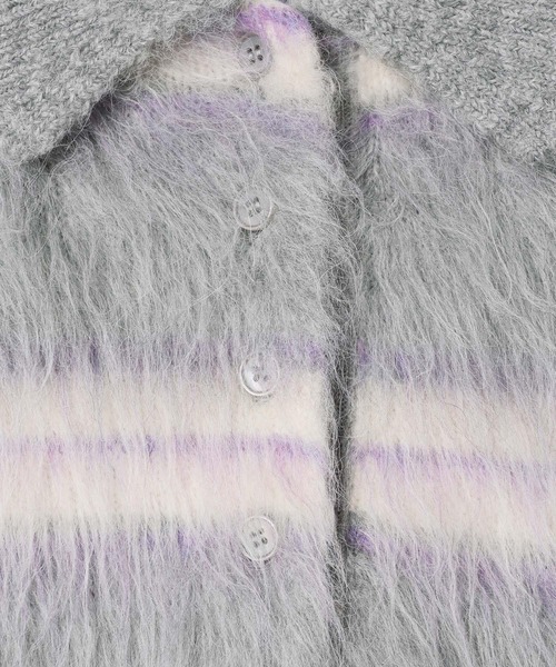 LEPSIM(レプシィム)の「5ゲージシャギーボーダーポロ 640305(ニット/セーター・レディース・ブラック系その他/グレー系その他/ベージュ系その他・FREE)」の11枚目の写真