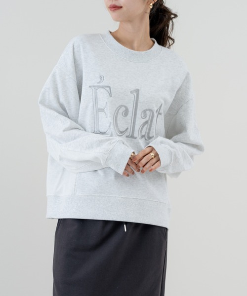 refinedworks(リファインドワークス)の「【refinedworks】大人が着られる 裏毛 ロゴ スウェット(スウェット・レディース・ピンク/ブルー/オートミール・FREE)」の22枚目の写真
