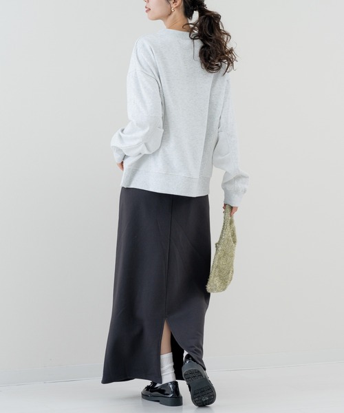 refinedworks(リファインドワークス)の「【refinedworks】大人が着られる 裏毛 ロゴ スウェット(スウェット・レディース・ピンク/ブルー/オートミール・FREE)」の5枚目の写真