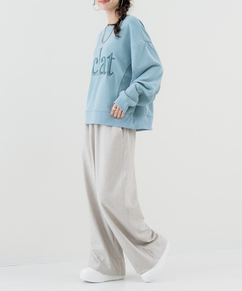 refinedworks(リファインドワークス)の「【refinedworks】大人が着られる 裏毛 ロゴ スウェット(スウェット・レディース・ピンク/ブルー/オートミール・FREE)」の11枚目の写真