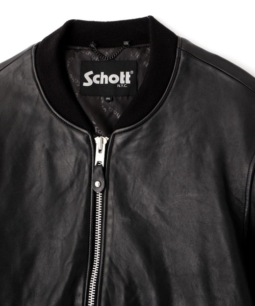 schott（ショット）の「SCHOTT-BOWERY JACKET（MA-1・メンズ・ブラック・L/XL/M）」の2枚目の写真