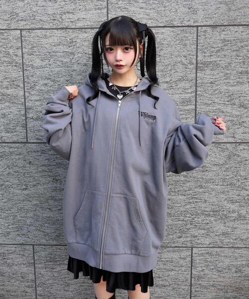 Whinny(ホワイニー)の「Whinny/サイキョー騎士の集いパーカー(パーカー・レディース・ブラック/ダークグレー/ホワイト・FREE)」の5枚目の写真