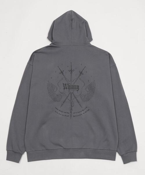 Whinny(ホワイニー)の「Whinny/サイキョー騎士の集いパーカー(パーカー・レディース・ブラック/ダークグレー/ホワイト・FREE)」の20枚目の写真