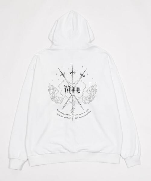 Whinny(ホワイニー)の「Whinny/サイキョー騎士の集いパーカー(パーカー・レディース・ブラック/ダークグレー/ホワイト・FREE)」の14枚目の写真