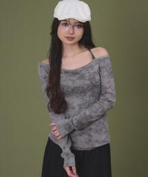 dispark | DISPARK/【26年春夏新作】グラフィックオフショルレーストップ(Tシャツ/カットソー)