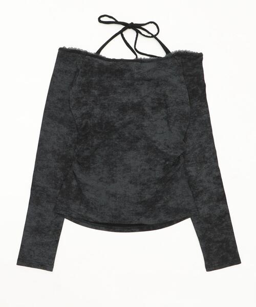 dispark（ディスパーク）の「DISPARK/【26年春夏新作】グラフィックオフショルレーストップ（Tシャツ/カットソー・レディース・ブラック/グレー・FREE）」の17枚目の写真