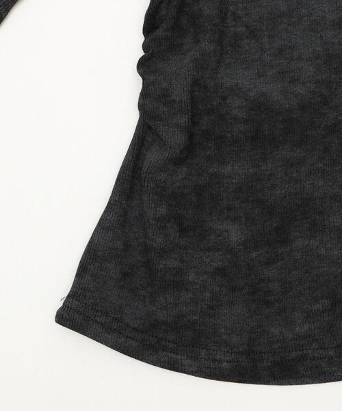 dispark（ディスパーク）の「DISPARK/【26年春夏新作】グラフィックオフショルレーストップ（Tシャツ/カットソー・レディース・ブラック/グレー・FREE）」の5枚目の写真