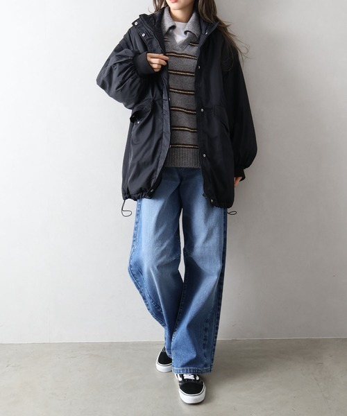 SpRay(スプレイ)の「カーブデニムパンツ(デニムパンツ・レディース・インディゴブルー/ブルー/サックスブルー/ブラック・FREE)」の7枚目の写真