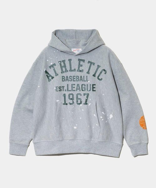 go slow caravan(ゴースローキャラバン)の「GENTIL/ジャンティー T/C裏毛プリント プルパーカー(パーカー・レディース・グレー/オレンジ・FREE)」の2枚目の写真