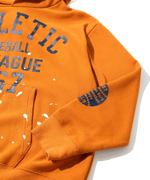 go slow caravan(ゴースローキャラバン)の「GENTIL/ジャンティー T/C裏毛プリント プルパーカー(パーカー・レディース・グレー/オレンジ・FREE)」の10枚目の写真