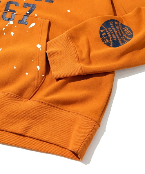 go slow caravan(ゴースローキャラバン)の「GENTIL/ジャンティー T/C裏毛プリント プルパーカー(パーカー・レディース・グレー/オレンジ・FREE)」の9枚目の写真