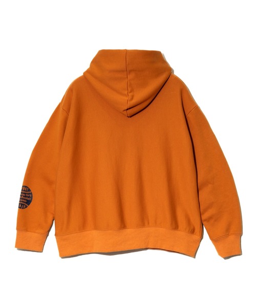 go slow caravan(ゴースローキャラバン)の「GENTIL/ジャンティー T/C裏毛プリント プルパーカー(パーカー・レディース・グレー/オレンジ・FREE)」の6枚目の写真