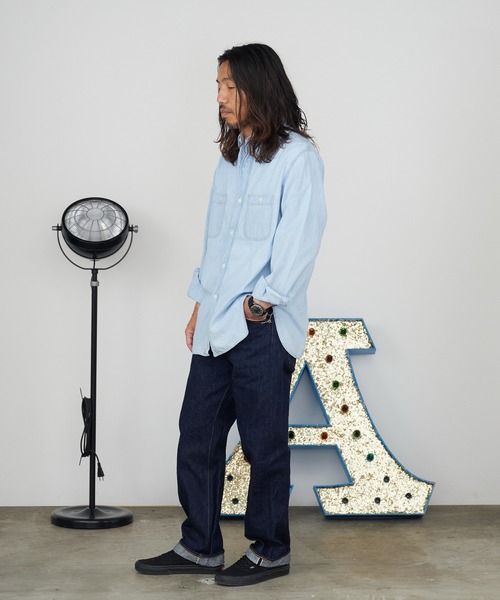 orSlow(オアスロウ)の「orSlow/オアスロウ SHORT LENGTH 105 STANDARD SELVEDGE DENIM 2026年春夏春服 夏服(デニムパンツ・メンズ・ブルー・4/3/2)」の12枚目の写真