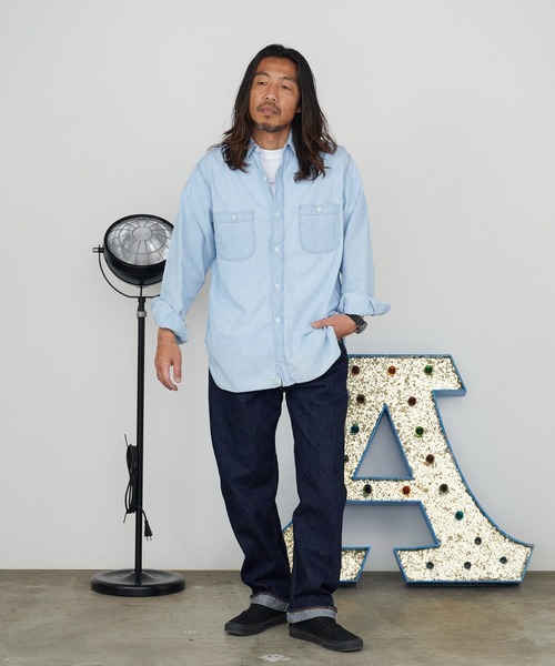 orSlow(オアスロウ)の「orSlow/オアスロウ SHORT LENGTH 105 STANDARD SELVEDGE DENIM 2026年春夏春服 夏服(デニムパンツ・メンズ・ブルー・4/3/2)」の14枚目の写真