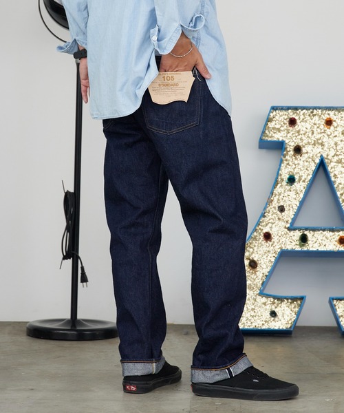 orSlow(オアスロウ)の「orSlow/オアスロウ SHORT LENGTH 105 STANDARD SELVEDGE DENIM 2026年春夏春服 夏服(デニムパンツ・メンズ・ブルー・4/3/2)」の9枚目の写真