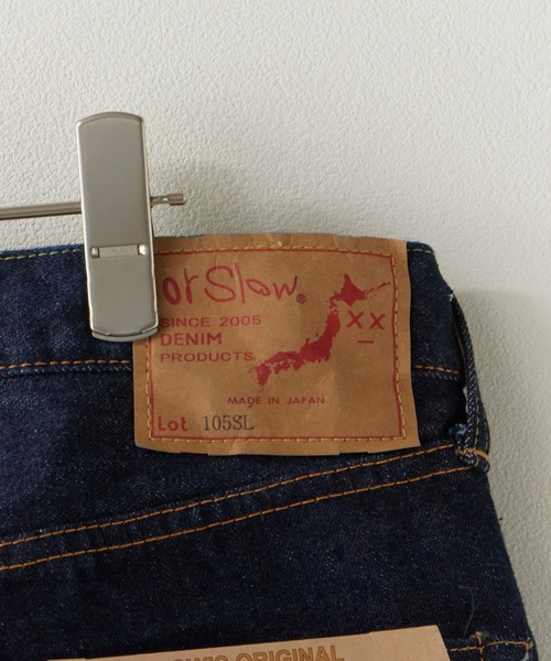 orSlow(オアスロウ)の「orSlow/オアスロウ SHORT LENGTH 105 STANDARD SELVEDGE DENIM 2026年春夏春服 夏服(デニムパンツ・メンズ・ブルー・4/3/2)」の22枚目の写真