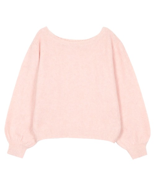 KOBE LETTUCE（コウベレタス）の「オフショルダーシャギーニットトップス（ニット/セーター・レディース・グレー/オフホワイト/ピンク・M）」の13枚目の写真