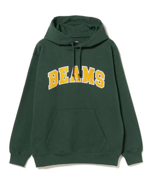 BEAMS（ビームス）の「BEAMS ロゴ ベーシック フーディ（スウェット・メンズ・グリーン・SMALL/MEDIUM/LARGE/X-LARGE）」の2枚目の写真