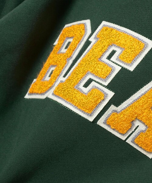 BEAMS（ビームス）の「BEAMS ロゴ ベーシック フーディ（スウェット・メンズ・グリーン・SMALL/MEDIUM/LARGE/X-LARGE）」の4枚目の写真