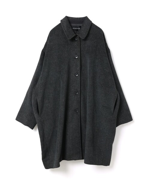 mizuiroind（ミズイロインド）の「mizuiro ind ウールブレンドワイドコート（その他アウター・レディース・ベージュ/ブラック/グレー/チャコールグレー・FREE）」の9枚目の写真
