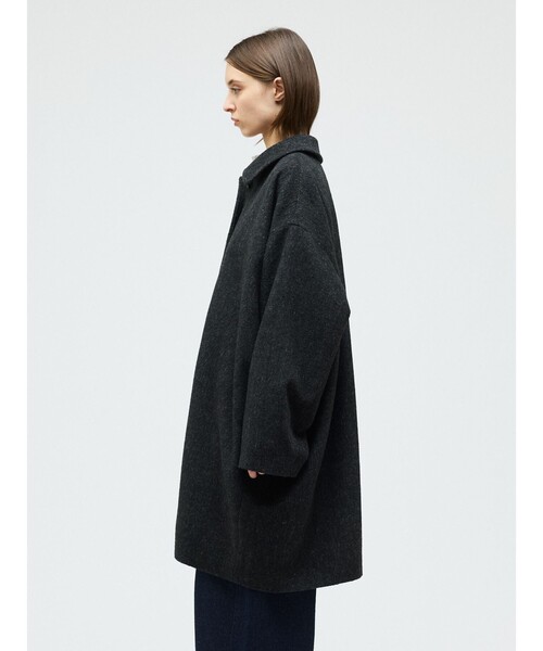 mizuiroind（ミズイロインド）の「mizuiro ind ウールブレンドワイドコート（その他アウター・レディース・ベージュ/ブラック/グレー/チャコールグレー・FREE）」の14枚目の写真