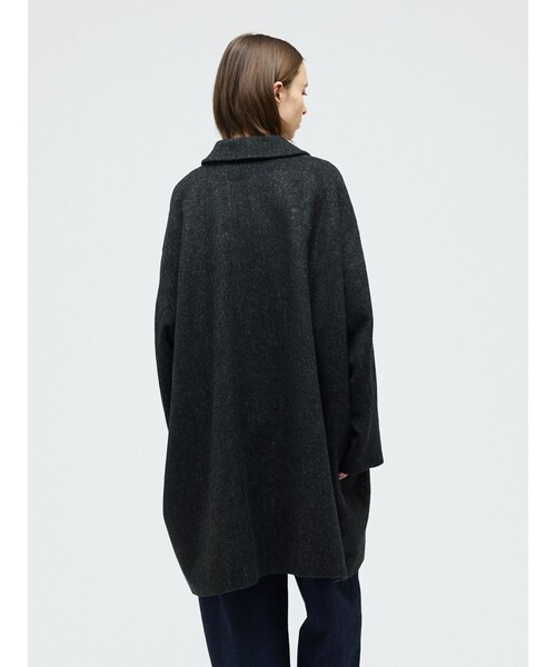 mizuiroind（ミズイロインド）の「mizuiro ind ウールブレンドワイドコート（その他アウター・レディース・ベージュ/ブラック/グレー/チャコールグレー・FREE）」の15枚目の写真