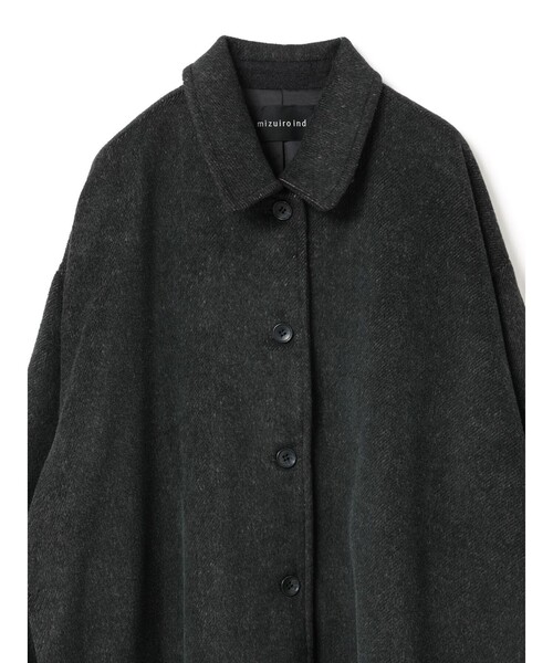 mizuiroind（ミズイロインド）の「mizuiro ind ウールブレンドワイドコート（その他アウター・レディース・ベージュ/ブラック/グレー/チャコールグレー・FREE）」の18枚目の写真
