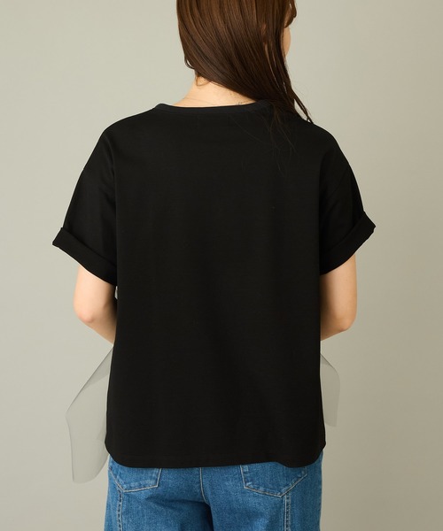 mien（ミアン）の「【mien】チュールmixキャットプリントTee（Tシャツ/カットソー・レディース・ブラック/ホワイト・38）」の13枚目の写真