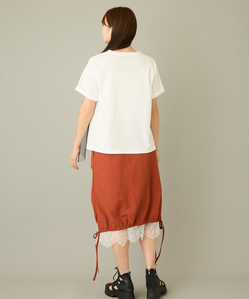 mien（ミアン）の「【mien】チュールmixキャットプリントTee（Tシャツ/カットソー・レディース・ブラック/ホワイト・38）」の18枚目の写真
