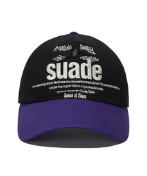 suade（スエード）の「MIXED LOGO BALL CAP [PURPLE]（キャップ）」