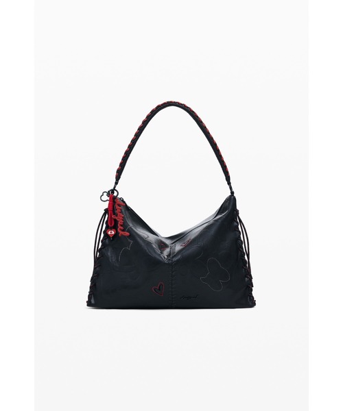 Desigual(デシグアル)の「ミッキー 刺繍 ナイロン ショルダーバッグ ディズニー(ショルダーバッグ・レディース・ブラック・FREE)」の4枚目の写真