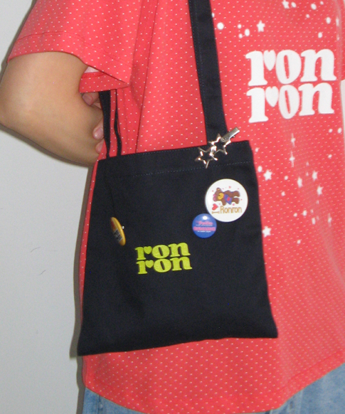 RONRON(ロンロン)の「LOGO MINI CANVAS BAG NAVY(トートバッグ・レディース・その他・FREE)」の1枚目の写真