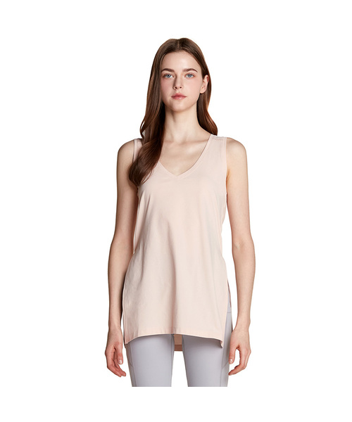 TESLA(テスラ)の「女性カバーアップ袖なしタンクトップ(Tシャツ/カットソー・レディース・ホワイト/ブラック/ベージュ/ブルー・M/L/2XL/XL/S)」の4枚目の写真