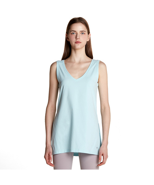 TESLA(テスラ)の「女性カバーアップ袖なしタンクトップ(Tシャツ/カットソー・レディース・ホワイト/ブラック/ベージュ/ブルー・M/L/2XL/XL/S)」の1枚目の写真