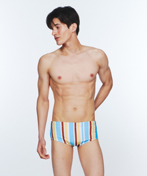 DELIGHTPOOL（ディライトプール）の「Sunburst Stripe Leg Swimsuit - Baby Blue（水着）」