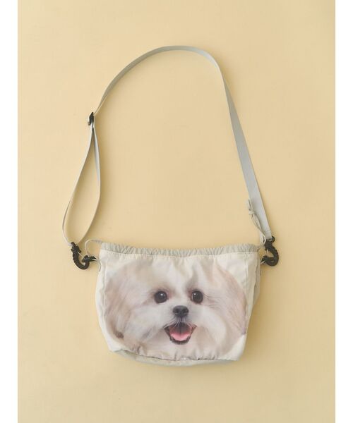 merry jenny（メリージェニー）の「モコゾウとおさんぽポシェット（ショルダーバッグ・レディース・ライトグレー・FREE）」の13枚目の写真